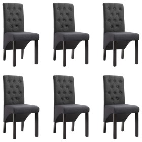 Sillas de comedor 6 unidades de tela gris oscuro de vidaXL, Sillas de comedor - Ref: Foro24-276966, Precio: 441,99 €, Descuen...