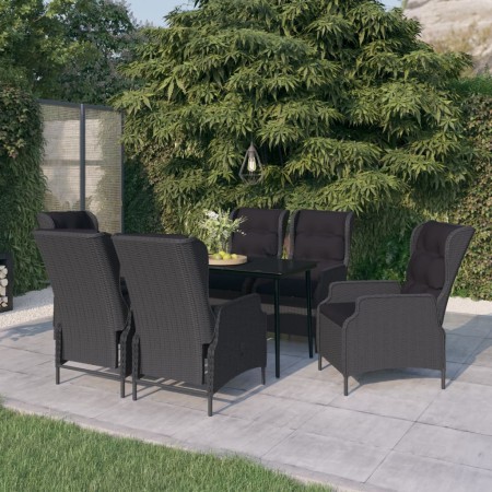 Dark gray 7-piece garden dining set by vidaXL, Garden sets - Ref: Foro24-3099658, Price: 1,00 €, Discount: %