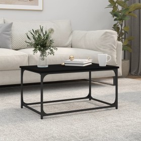 Plywood and black iron coffee table 80x50x40 cm by vidaXL, Coffee table - Ref: Foro24-823292, Price: 43,99 €, Discount: %