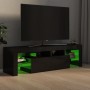 TV-Schrank mit LED-Leuchten glänzend schwarz 140x36,5x40 cm von vidaXL, TV-Möbel - Ref: Foro24-804371, Preis: 159,26 €, Rabat...