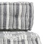 Gray Striped Fabric Pouf by vidaXL, Cushions for chairs and sofas - Ref: Foro24-249425, Price: 163,99 €, Discount: %