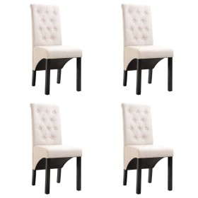 Dining chairs 4 units cream fabric by vidaXL, dining chairs - Ref: Foro24-276967, Price: 364,90 €, Discount: %