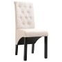 Dining chairs 4 units cream fabric by vidaXL, dining chairs - Ref: Foro24-276967, Price: 364,90 €, Discount: %