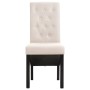 Dining chairs 4 units cream fabric by vidaXL, dining chairs - Ref: Foro24-276967, Price: 364,90 €, Discount: %