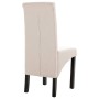 Dining chairs 4 units cream fabric by vidaXL, dining chairs - Ref: Foro24-276967, Price: 364,90 €, Discount: %