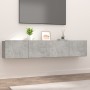 TV furniture 2 pcs engineered wood gray concrete 80x30x30 cm by vidaXL, TV Furniture - Ref: Foro24-804539, Price: 64,38 €, Di...