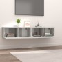 TV furniture 2 pcs engineered wood gray concrete 80x30x30 cm by vidaXL, TV Furniture - Ref: Foro24-804539, Price: 64,38 €, Di...