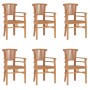 7-piece solid teak wood garden dining set by vidaXL, Garden sets - Ref: Foro24-3155787, Price: 1,00 €, Discount: %