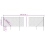 Wire fence with anchor spikes anthracite gray 0.8x10 m by vidaXL, fence panels - Ref: Foro24-153968, Price: 73,53 €, Discount: %