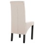 Sillas de comedor 6 unidades tela color crema de vidaXL, Sillas de comedor - Ref: Foro24-276968, Precio: 545,90 €, Descuento: %