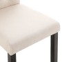 Sillas de comedor 6 unidades tela color crema de vidaXL, Sillas de comedor - Ref: Foro24-276968, Precio: 545,90 €, Descuento: %