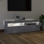 TV stand with LED lights in concrete gray, 120x35x40 cm by vidaXL, TV Furniture - Ref: Foro24-804377, Price: 75,95 €, Discoun...