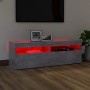 TV stand with LED lights in concrete gray, 120x35x40 cm by vidaXL, TV Furniture - Ref: Foro24-804377, Price: 75,95 €, Discoun...