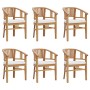 7-piece solid teak wood garden dining set by vidaXL, Garden sets - Ref: Foro24-3155770, Price: 1,00 €, Discount: %