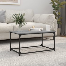 Mesa de centro madera y hierro gris Sonoma 80x50x40 cm de vidaXL, Mesas de centro - Ref: Foro24-823295, Precio: 40,99 €, Desc...