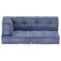 Pouf aus Indigo-Stoff von vidaXL, Kissen für Stühle und Sofas - Ref: Foro24-249428, Preis: 169,34 €, Rabatt: %