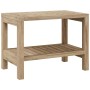 Mesa auxiliar de baño madera maciza de teca 60x30x45 cm de vidaXL, Accesorios para el baño - Ref: Foro24-340746, Precio: 74,0...