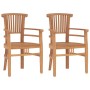 Garden dining set 3 pieces solid teak wood by vidaXL, Garden sets - Ref: Foro24-3155759, Price: 345,42 €, Discount: %