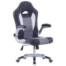 Silla de gaming de cuero sintético negro de vidaXL, Sillones para videojuegos - Ref: Foro24-20189, Precio: 112,99 €, Descuent...