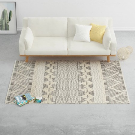 Hand-woven wool rug white/grey/black/brown 80x150 cm by vidaXL, Rugs - Ref: Foro24-284364, Price: 53,81 €, Discount: %