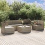 Set de muebles de jardín 6 pzas y cojines ratán sintético gris de vidaXL, Conjuntos de jardín - Ref: Foro24-3157374, Precio: ...