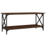 Brown oak wood and iron coffee table 100x45x45 cm by vidaXL, Coffee table - Ref: Foro24-823316, Price: 39,89 €, Discount: %