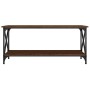 Mesa de centro madera y hierro roble marrón 100x45x45 cm de vidaXL, Mesas de centro - Ref: Foro24-823316, Precio: 39,89 €, De...