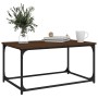 Brown oak wood and iron coffee table 80x50x40 cm by vidaXL, Coffee table - Ref: Foro24-823296, Price: 39,99 €, Discount: %