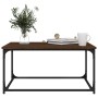 Brown oak wood and iron coffee table 80x50x40 cm by vidaXL, Coffee table - Ref: Foro24-823296, Price: 39,99 €, Discount: %