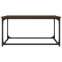 Mesa de centro madera y hierro roble marrón 80x50x40 cm de vidaXL, Mesas de centro - Ref: Foro24-823296, Precio: 40,63 €, Des...