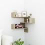 Sonoma oak plywood wall corner shelf 40x40x50 cm by vidaXL, Shelves and shelves - Ref: Foro24-807229, Price: 22,64 €, Discoun...