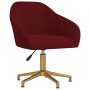 Swivel dining chairs 2 units red velvet by vidaXL, dining chairs - Ref: Foro24-330605, Price: 147,37 €, Discount: %