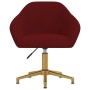 Swivel dining chairs 2 units red velvet by vidaXL, dining chairs - Ref: Foro24-330605, Price: 147,37 €, Discount: %