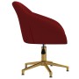 Swivel dining chairs 2 units red velvet by vidaXL, dining chairs - Ref: Foro24-330605, Price: 147,37 €, Discount: %