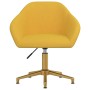 Swivel dining chairs 2 pcs yellow velvet by vidaXL, dining chairs - Ref: Foro24-330607, Price: 146,99 €, Discount: %