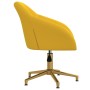 Swivel dining chairs 2 pcs yellow velvet by vidaXL, dining chairs - Ref: Foro24-330607, Price: 146,99 €, Discount: %