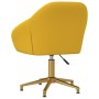 Swivel dining chairs 2 pcs yellow velvet by vidaXL, dining chairs - Ref: Foro24-330607, Price: 146,99 €, Discount: %