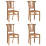 5-piece solid teak wood garden dining set by vidaXL, Garden sets - Ref: Foro24-3155766, Price: 546,93 €, Discount: %