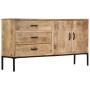 Massivholz Mango Sideboard 140x35x75 cm von vidaXL, Sideboards - Ref: Foro24-249857, Preis: 741,08 €, Rabatt: %