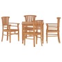 5-piece garden dining set solid teak wood by vidaXL, Garden sets - Ref: Foro24-3155760, Price: 572,35 €, Discount: %