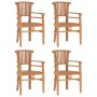 5-piece garden dining set solid teak wood by vidaXL, Garden sets - Ref: Foro24-3155760, Price: 572,35 €, Discount: %