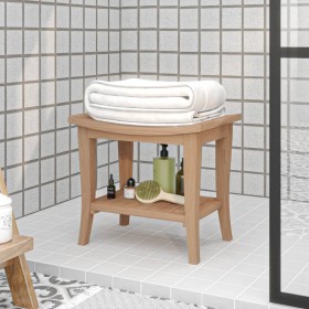 Mesa auxiliar de baño madera maciza de teca 50x35x45 cm de vidaXL, Accesorios para el baño - Ref: Foro24-340748, Precio: 61,9...