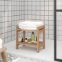 Mesa auxiliar de baño madera maciza de teca 45x30x45 cm de vidaXL, Accesorios para el baño - Ref: Foro24-340753, Precio: 46,4...