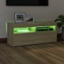 TV-Schrank mit LED-Leuchten Sonoma-Eiche 90x35x40 cm von vidaXL, TV-Möbel - Ref: Foro24-804385, Preis: 59,99 €, Rabatt: %