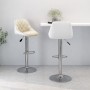 Kitchen stools 2 units cream and white synthetic leather by vidaXL, Kitchen stools - Ref: Foro24-335243, Price: 128,99 €, Dis...