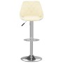 Kitchen stools 2 units cream and white synthetic leather by vidaXL, Kitchen stools - Ref: Foro24-335243, Price: 128,99 €, Dis...