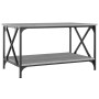 Sonoma gray wood and iron coffee table 80x50x45 cm by vidaXL, Coffee table - Ref: Foro24-823320, Price: 51,99 €, Discount: %