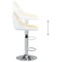 Kitchen stools 2 units cream and white synthetic leather by vidaXL, Kitchen stools - Ref: Foro24-335243, Price: 128,99 €, Dis...