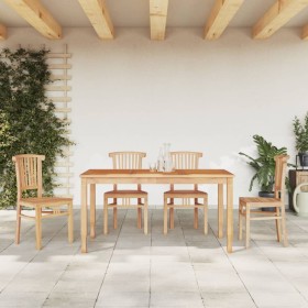 5-piece solid teak wood garden dining set by vidaXL, Garden sets - Ref: Foro24-3155779, Price: 572,89 €, Discount: %