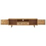 Solid mango wood TV cabinet 140x30x40 cm by vidaXL, TV Furniture - Ref: Foro24-249856, Price: 279,47 €, Discount: %